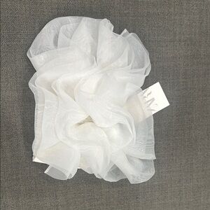White Sheer Hair Scrunchie
